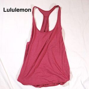 Lululemon Athletica Red Racerback Tank Top Cranberry Magenta See Measurements
